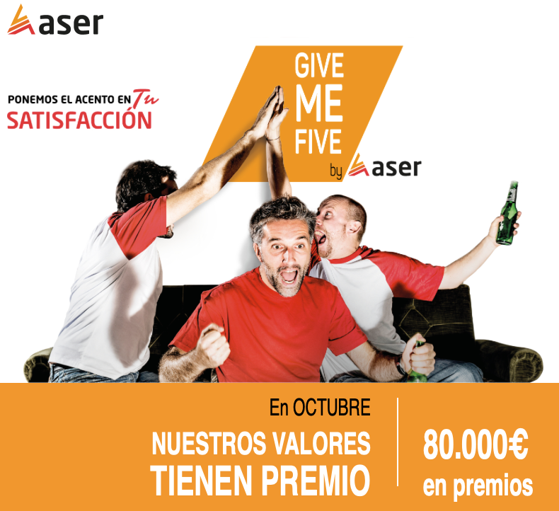 Promoción Give me Five by Aser